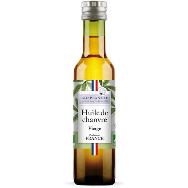 Huile de chanvre vierge 25cl