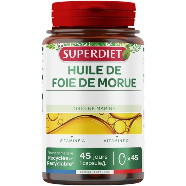 Huile de foie de morue capsule (45) 28,1g