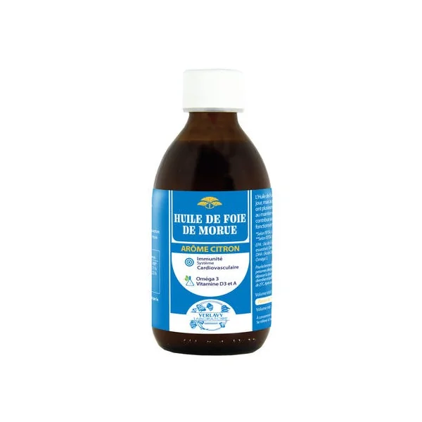 Huile foie de morue citron 150ml