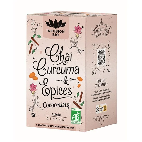 Infusion chaï curcuma épices 16x1,8g