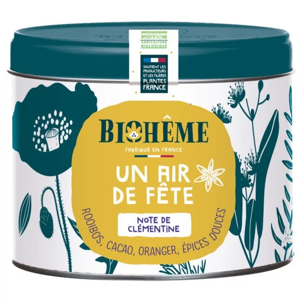 Infusion un air de fête boîte métal 50g