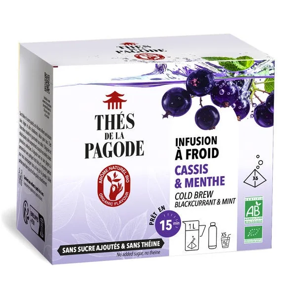 Infusion à froid cassis menthe 6x7g