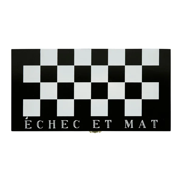 Jeu d'échec bois industriel échec et mat 34x17.5cm