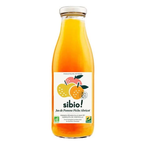 Jus pomme pêche abricot 75cl
