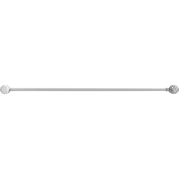 Kit tringle extensible 120-210cm FACETTE blanc mat D 19mm