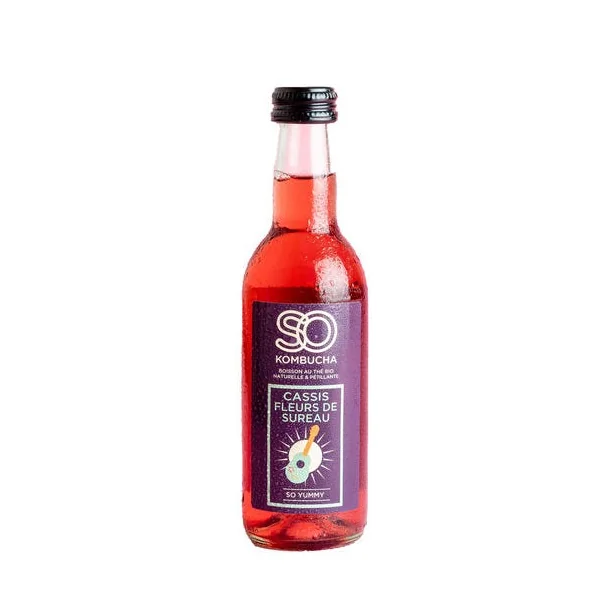 Kombucha cassis fleur de sureau 25cl