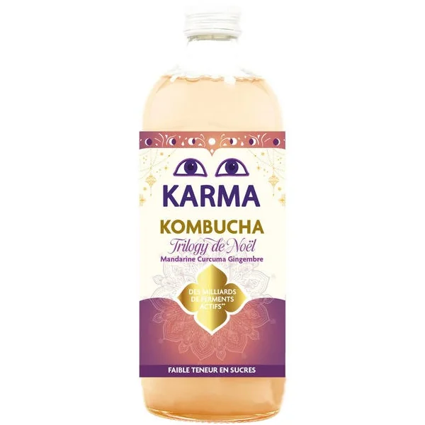 Kombucha Trilogy Noël mandarine curcuma gingembre 1l