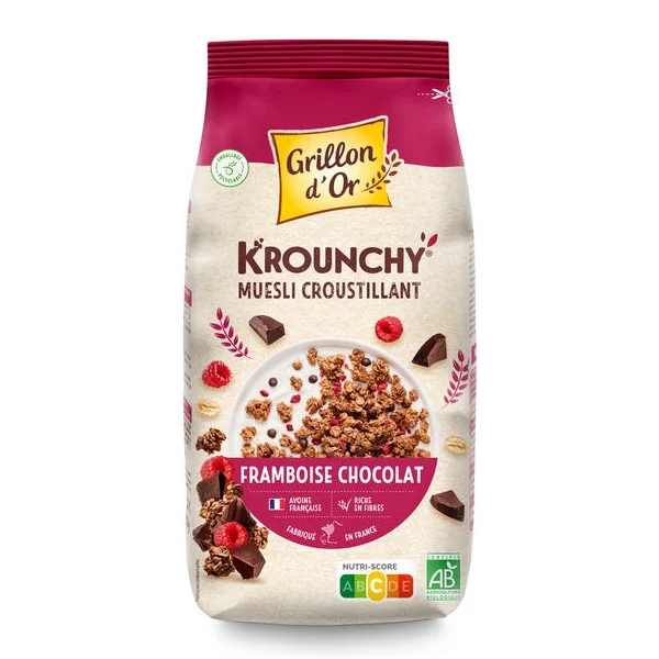 Krounchy framboise chocolat 450g