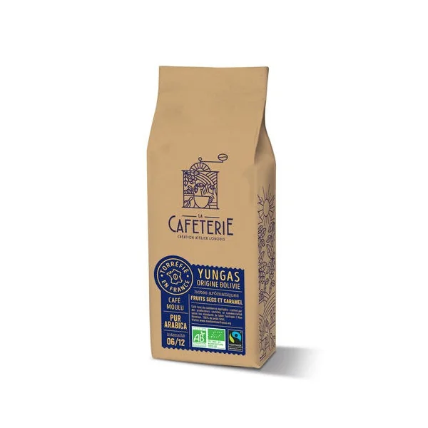 La Caféterie Bolivie 250g moulu Bio FT - Intensité 6/12