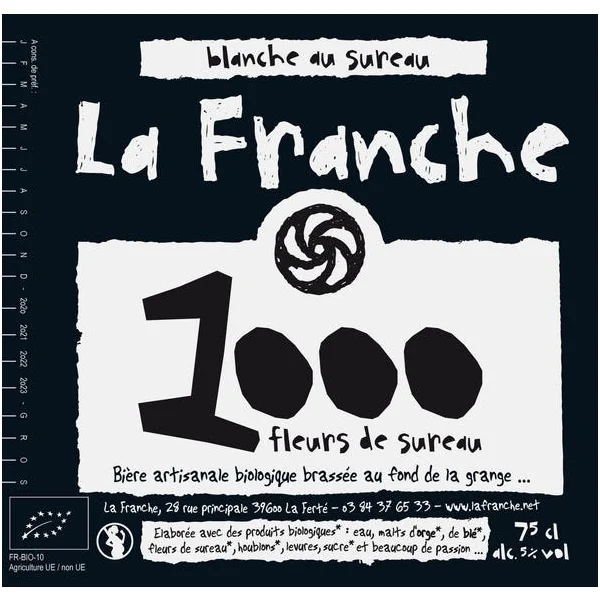 La Franche iE - 1ooo FLEURS DE SUREAU BIO * - 75 cl