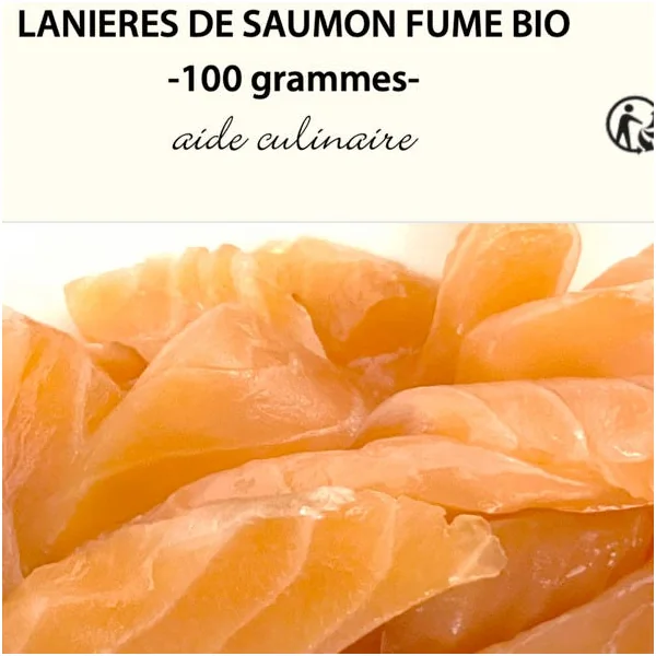 Lanières de saumon fumé 100g