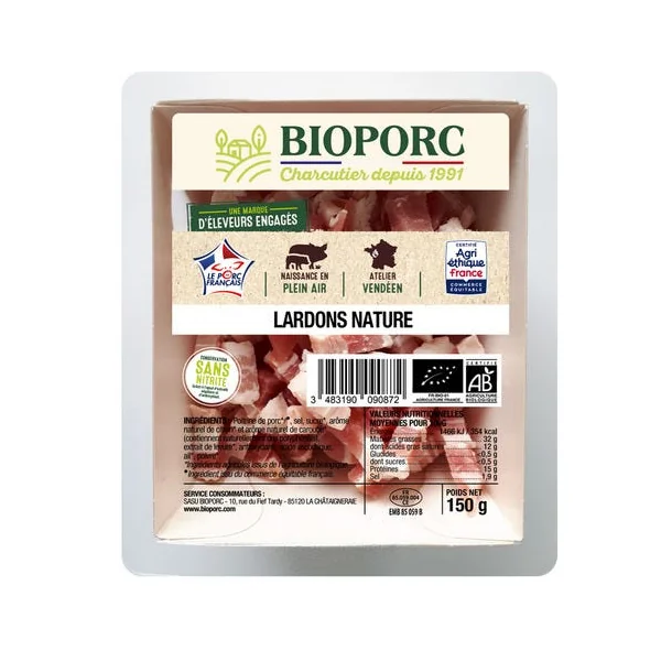 Lardons nature CSN 150g