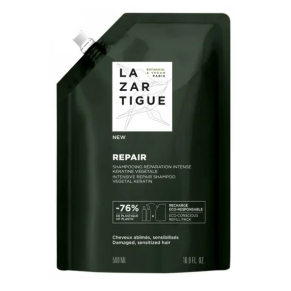Lazartigue Repair shampoing réparation intense éco-recharge 500ml