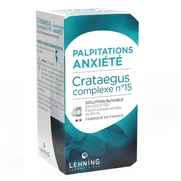 Lehning Crataegus complexe n°15 solution buvable 30ml