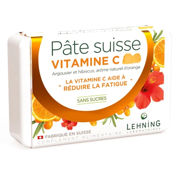 Lehning Pâte suisse vitamine C réduit la fatigue 40 gommes