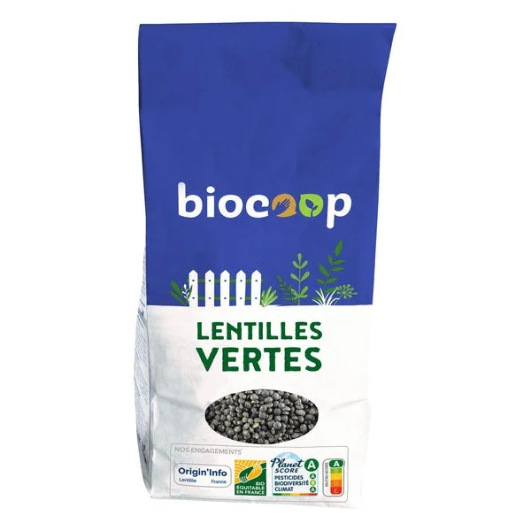 Lentilles vertes 500g