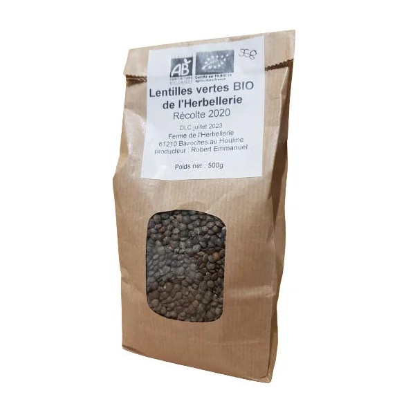 Lentilles vertes BIO 500g