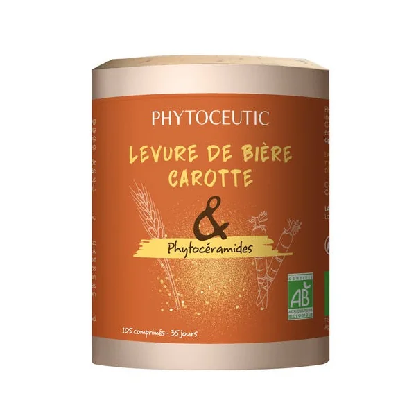 Levure de bière carotte & phytocéramides 105 comprimés 101g
