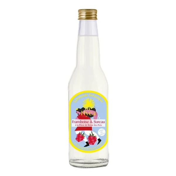 Limonade framboise sureau à la fleur de reine des prés 33cl