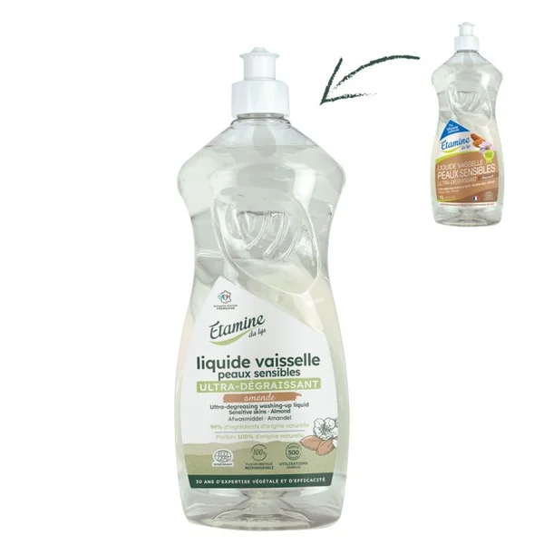 Liquide vaisselle amande Etamine 1L
