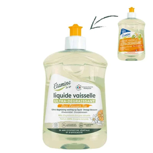 Liquide vaisselle fleur d’oranger 500ml Etamine du Lys