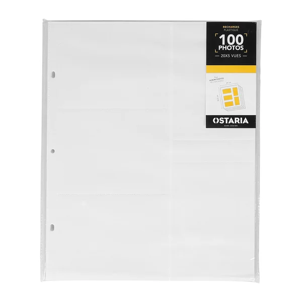 Lot de 20 recharges pour album photos