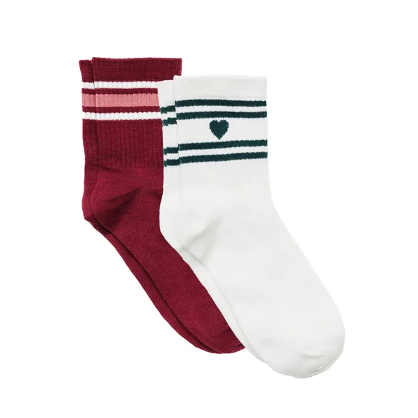 LOT DE 2 PAIRES DE CHAUSSETTES MULTICO BLANC
