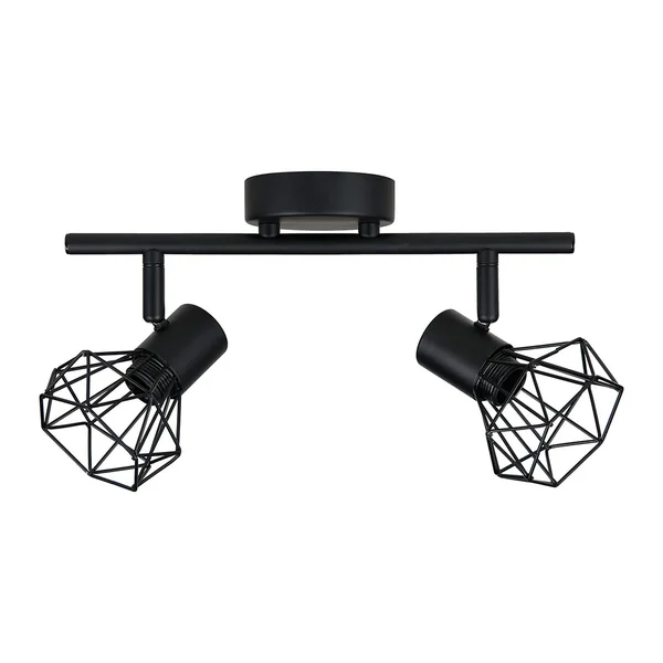 Lot de 2 spots rampe DIAMOND 30.5x18x10cm