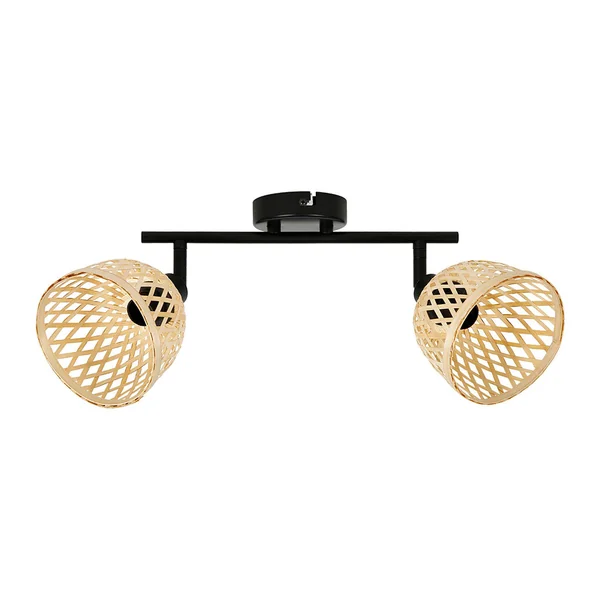 Lot de 2 spots rampe naturel HANOI 38x22x12.5cm