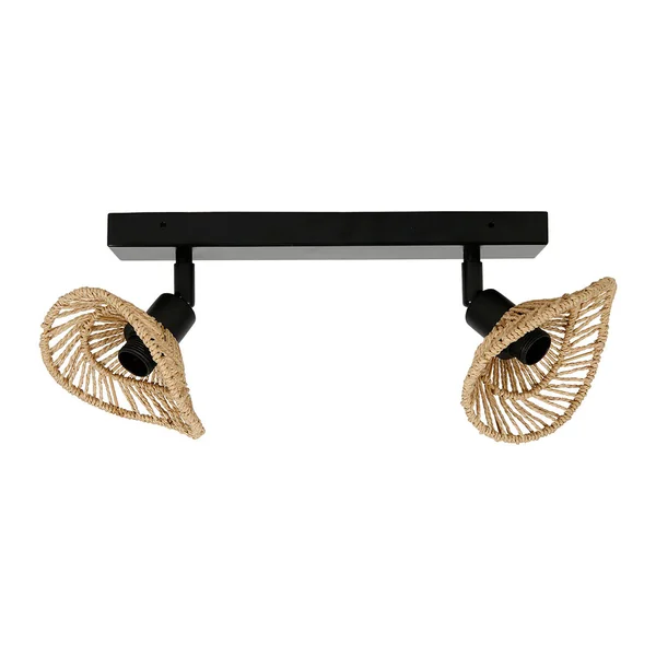 Lot de 2 spots rampe naturel OZANA 32x17x14cm