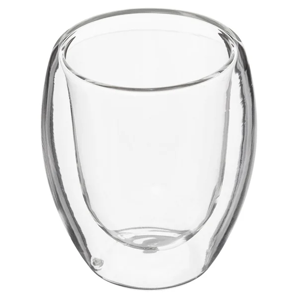 Lot de 2 tasses à café verre double paroi transparent 8cl