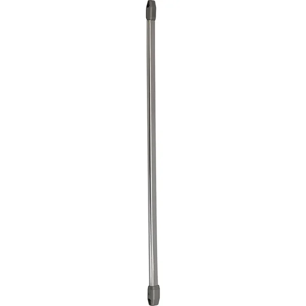 Lot de 2 tringles de vitrage ovales extensibles chrome 60-80cm