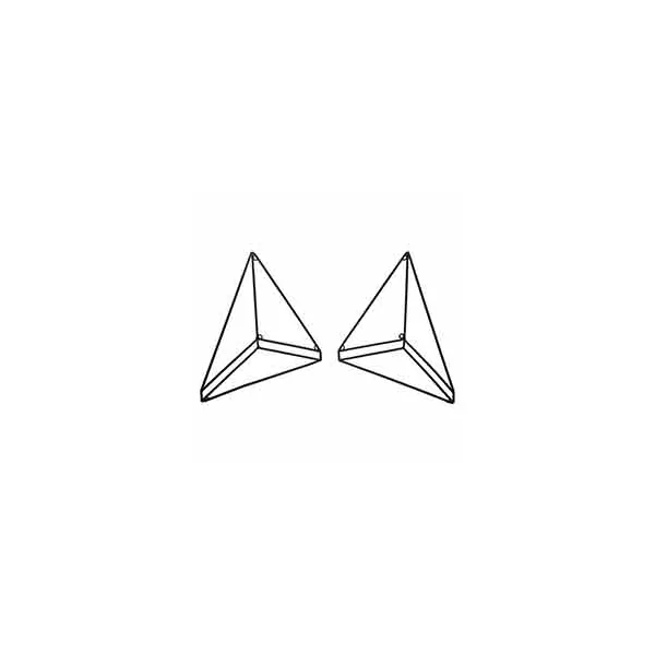 Lot de 2 équerres Twinfix métal noir