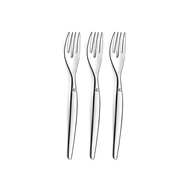 Lot de 3 fourchettes à gâteaux JET BRILLANT H 18cm - AMEFA