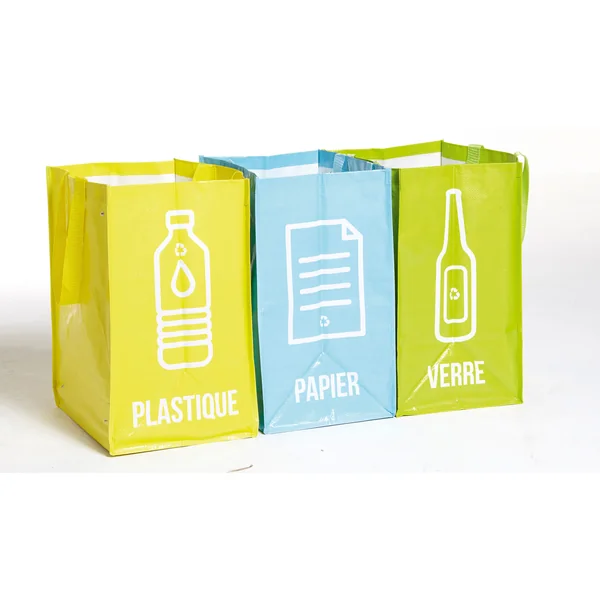 Lot de 3 sacs tri sélectif 40L