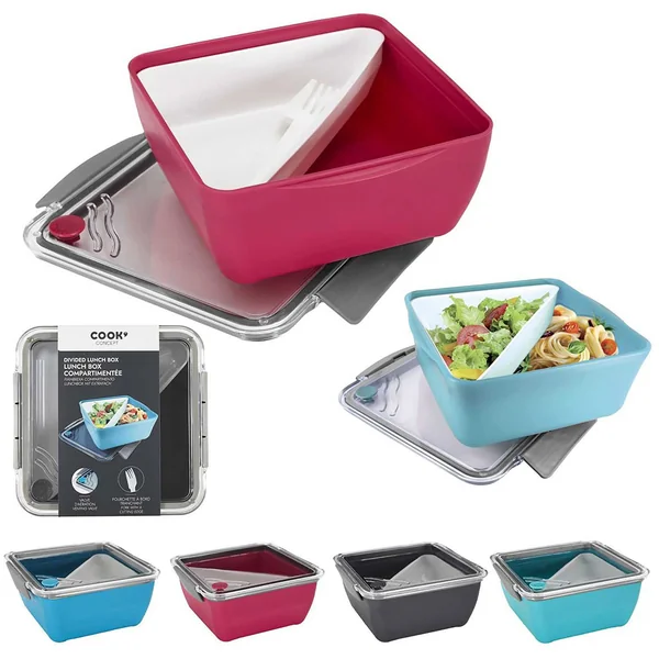 Lunch box 2 compartiments 20x8.8x18.7cm