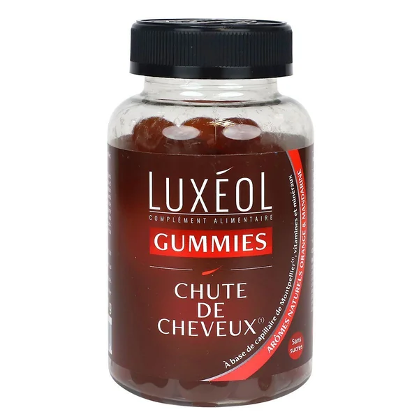 Luxeol chute de cheveux 60 gummies
