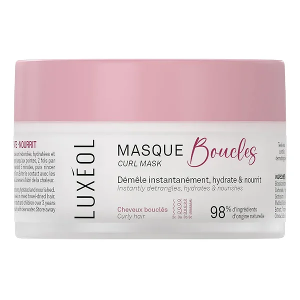 Luxeol masque cheveux bouclés 2C à 3C 200ml