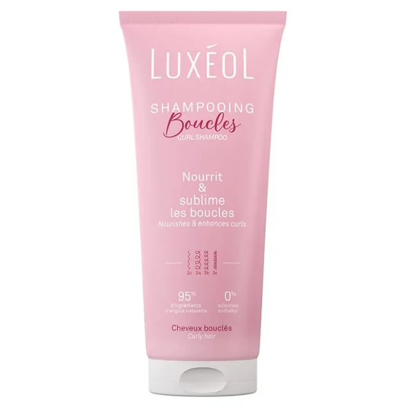 Luxeol Shampooing boucles 2C à 3C cheveux bouclés 200ml