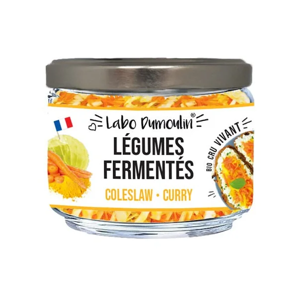 Légumes fermentés coleslaw curry 180g