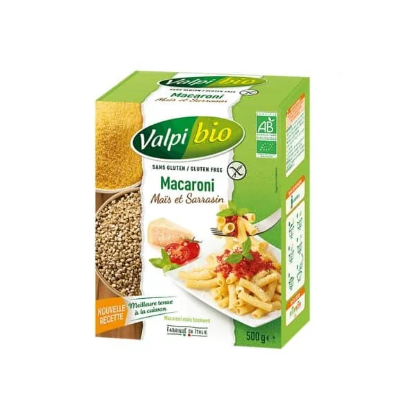 Macaroni mais sarrasin vpb 500gr