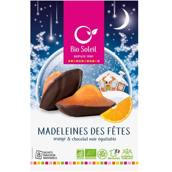 Madeleine orange et chocolat noir 200g
