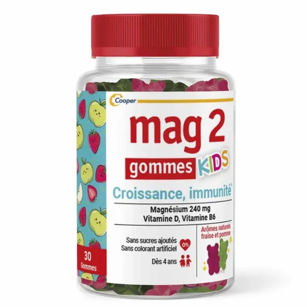 Mag 2 Croissance Immunité Kids 30 Gommes