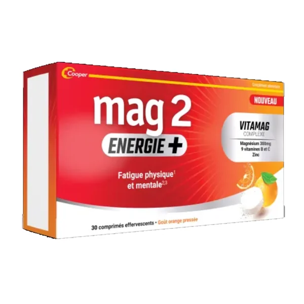 Mag 2 Énergie+ 30 comprimés effervescents