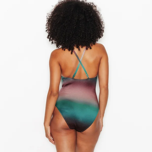 MAILLOT DE BAIN 1 PIECE TRIANGLE MULTICOLOR