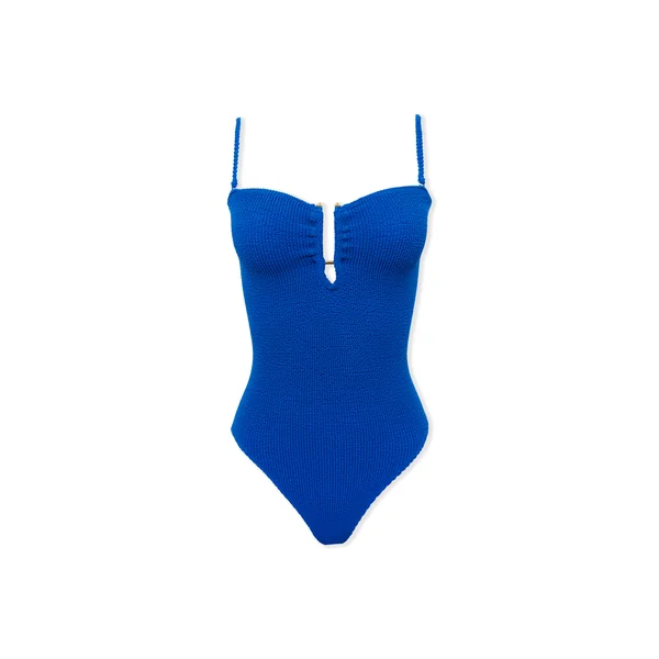 Maillot de bain 1 pièce extensible avec bijou métallique