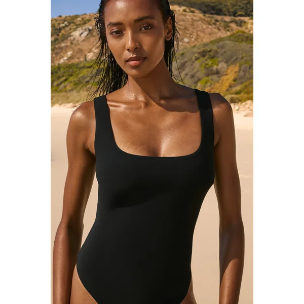 Maillot de bain 1 pièce menstruel avec pads amovibles - Flux léger