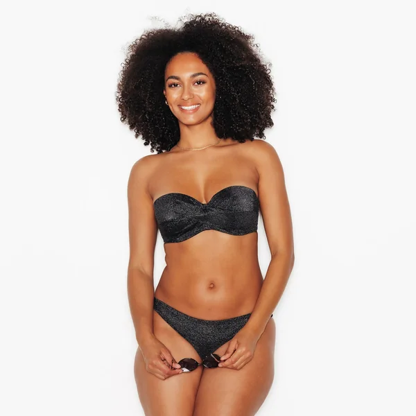 MAILLOT DE BAIN BANDEAU NOIR