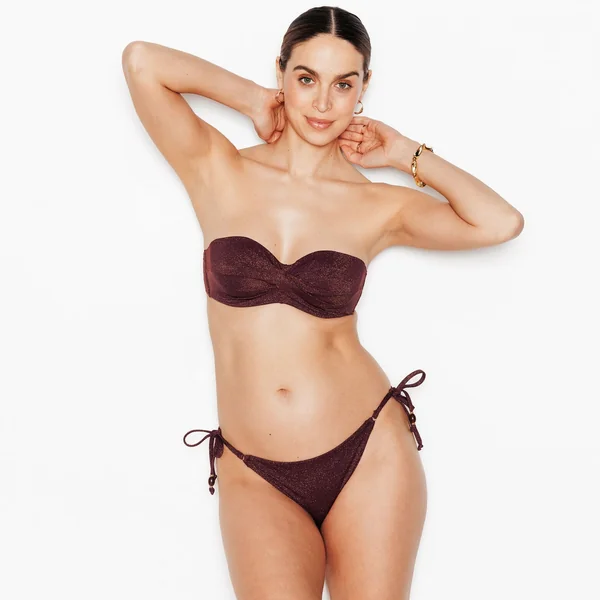 MAILLOT DE BAIN BANDEAU OR