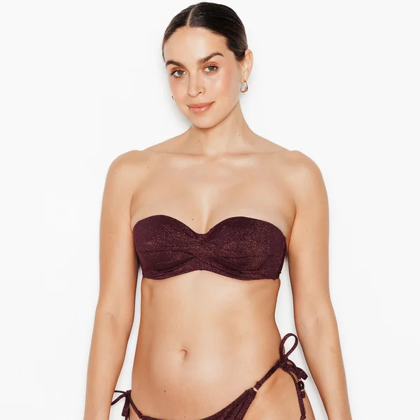MAILLOT DE BAIN BANDEAU OR
